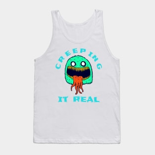 Creeping it Real Funny Halloween Monster Gifts Tank Top